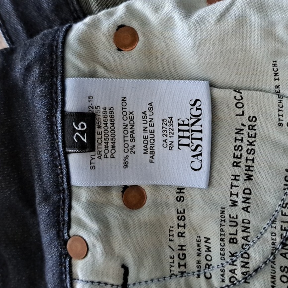 The Castings High Rise Short in Crown - Size 26 - Picture 4 of 12